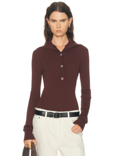 entire studios High Neck Henley Top