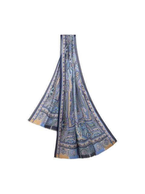 Etro patterned cashmere scarf