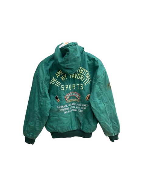 Other Designers Vintage - American Football Sports Hooded Bomber Jackets