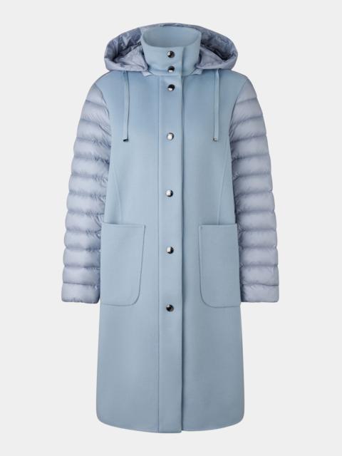 BOGNER Isy wool down coat in Light blue