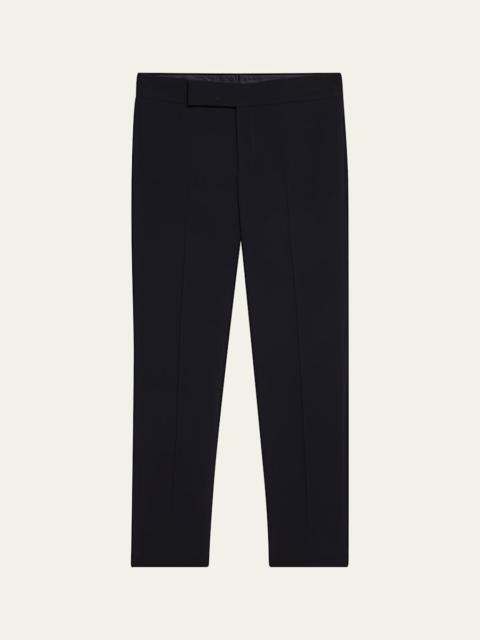 GIORGIO ARMANI Men's Flat-Front Creased Trousers