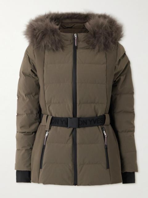 Yves Salomon Belted Shell Down Ski Jacket