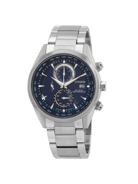 Other Designers Citizen Eco-Drive Perpetual Alarm World Time Chronograph GMT Blue Dial Men's Watch AT8260-85L