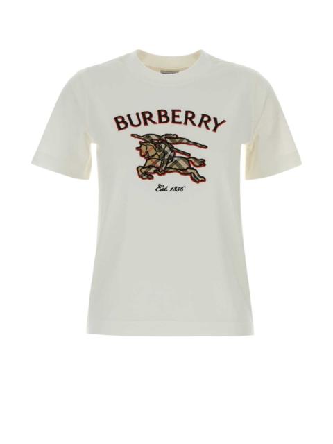 Burberry Burberry Women White Cotton T-Shirt