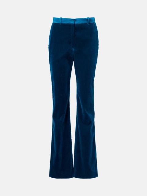 rabanne Cotton-blend velvet flared pants