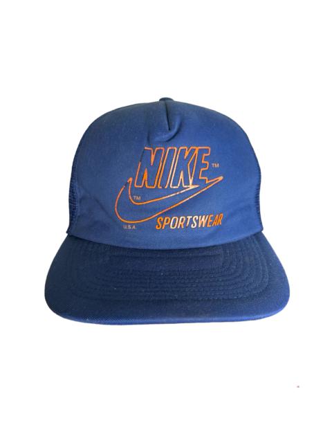 🔥RARE🔥Vintage Nike Swoosh Trucker Hat Cap