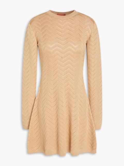 Missoni Crochet-knit cotton-blend mini dress