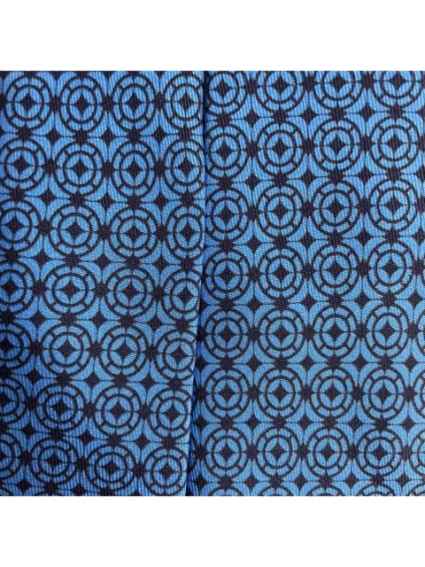 Hermès Hermes Paris Silk Tie 5711 PA Geometry Blue