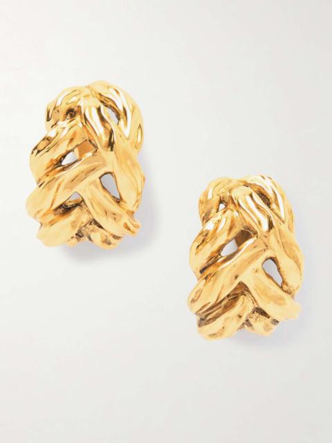 Gold-tone clip earrings Gold
