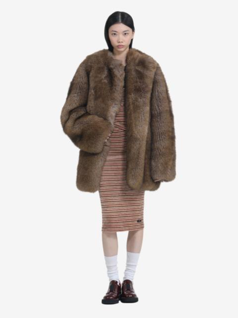 N°21 OVERSIZED OPEN FAUX FUR