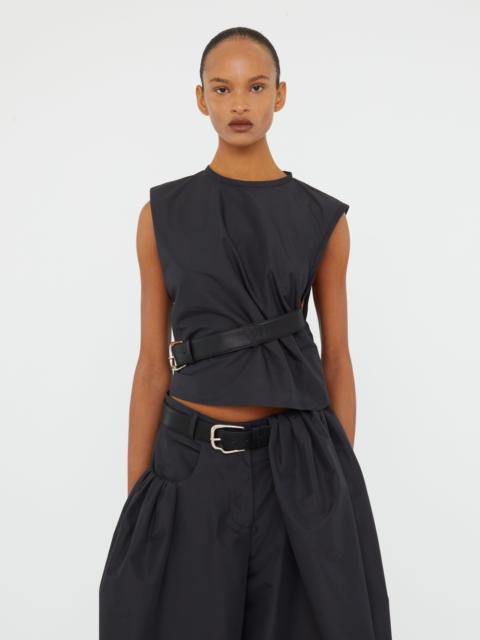 CHRISTOPHER ESBER Locus Belted Taffeta Tank