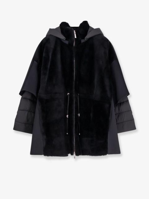 Other Designers Moorer Raja Shearling Cape