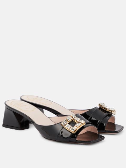 Roger Vivier Bikiviv embellished patent leather mules