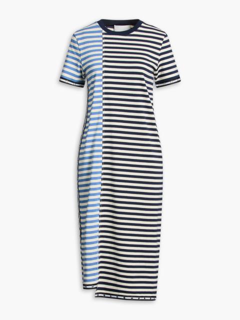 3.1 Phillip Lim Two-tone striped cotton-jersey midi dress