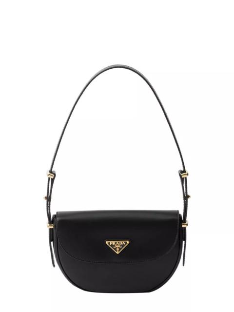 Prada Arque Leather Shoulder Bag with Flap