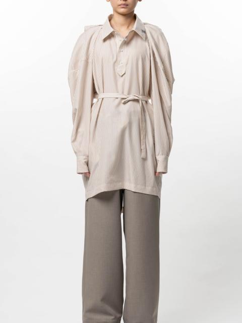 Maison MIHARAYASUHIRO Vest Combined Stripe Shirt Dress