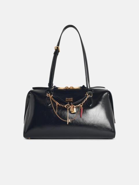 Dolce & Gabbana 'VITTORIA' BLACK LEATHER HANDBAG