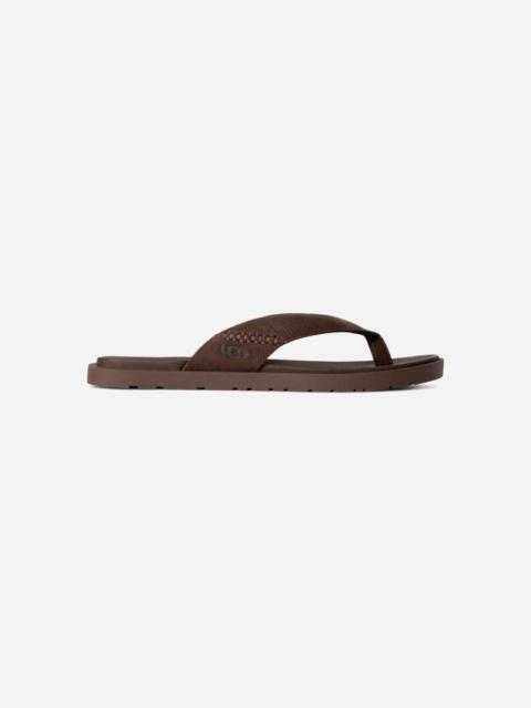 UGG ® Men's Seaside II Flip Leather/Suede Sandals in L®age