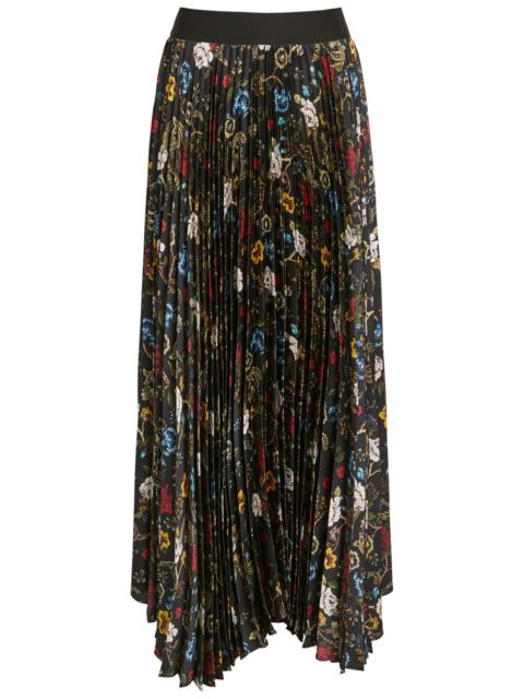 Alice + Olivia Alice + Olivia Katzz Floral-print Satin Maxi Skirt