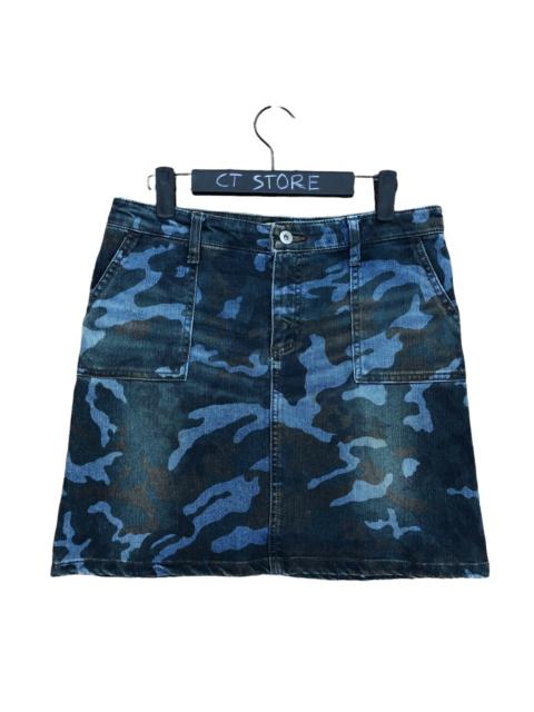 Other Designers Camo - Camo Denim Skirt