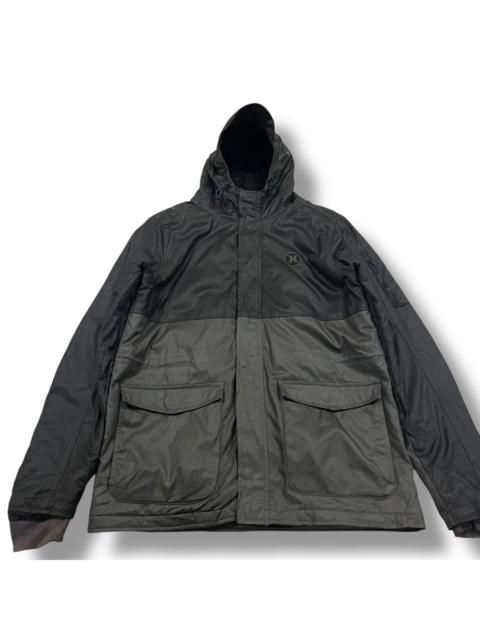 Other Designers Hurley × Vintage - HURLEY WAXED JACKET HOODIE FUR LINED