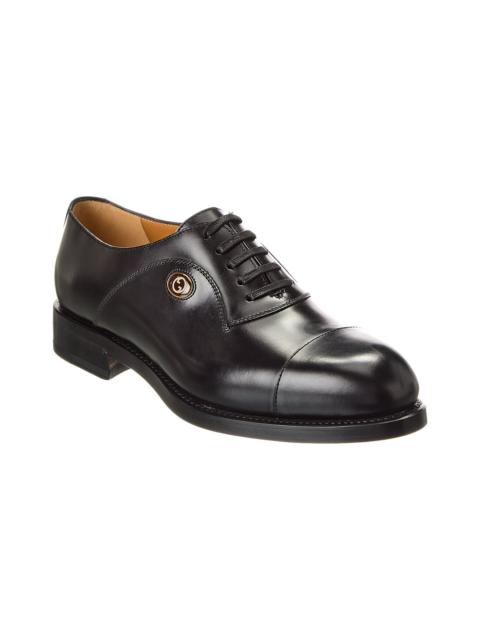 GUCCI Gucci Interlocking G Leather Oxford