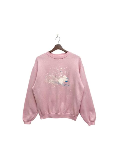 Other Designers Vintage 70s Koala Bear Skiing Crewneck Sweatshirt
