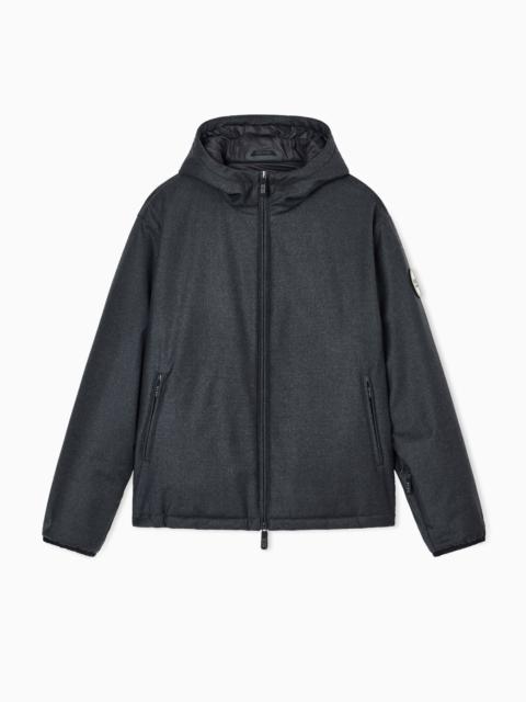 GIORGIO ARMANI GIORGIO ARMANI NEVE WATER-REPELLENT VIRGIN-WOOL HOODED SKI JACKET