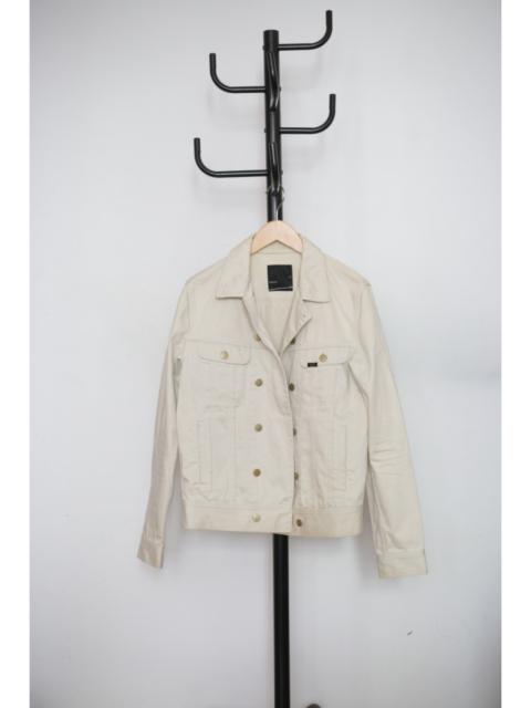 Other Designers Lad Musician - Cream Double Breasted Trucker Jacket