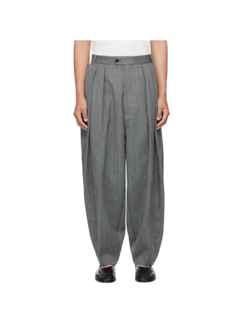 HED MAYNER Gray Wool Trousers