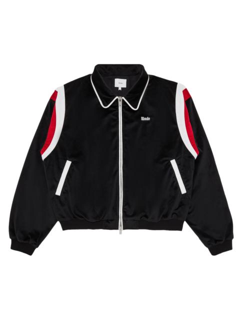Rhude Rhude Mancino Velour Track Jacket 'Black'