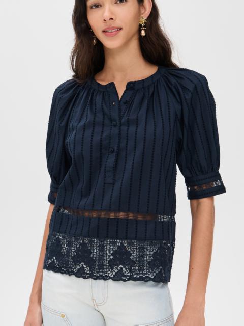ULLA JOHNSON Faye Puff Sleeve Blouse