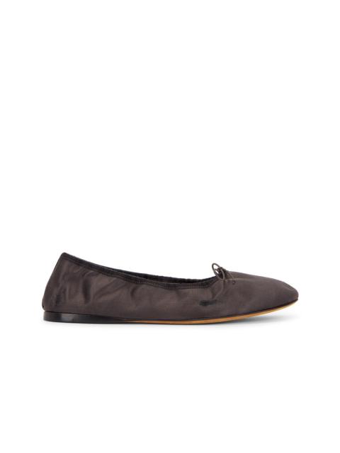The Row Satin Hereditas Ballerina Flat