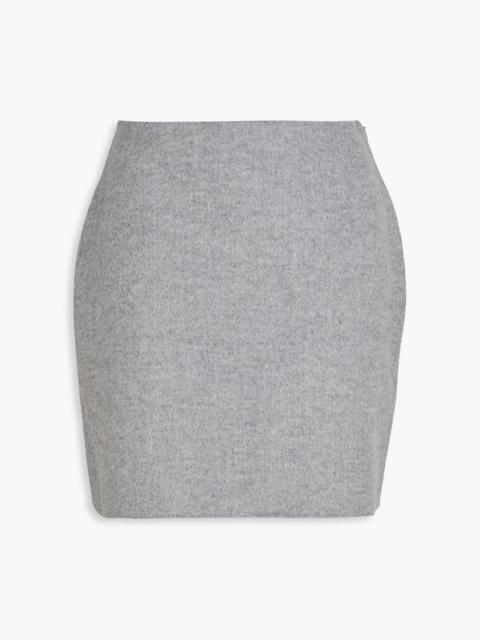 BY MALENE BIRGER Chambray brushed wool mini skirt