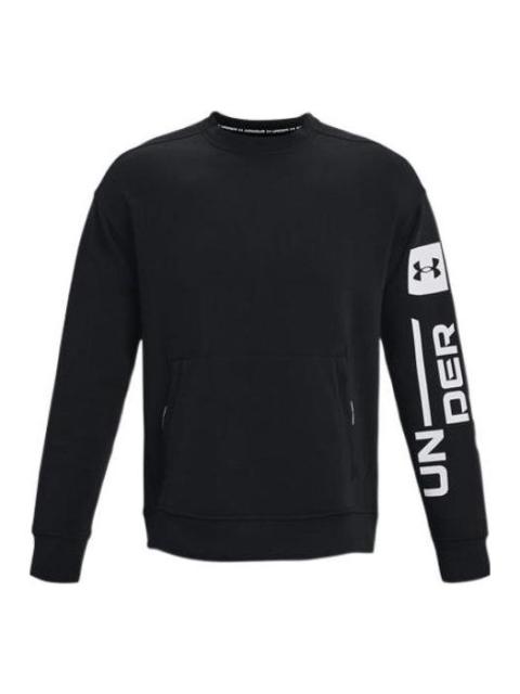 Under Armour Under Armour Summit Knit Graphic Crew Sweatshirt 'Black White' 1373800-001