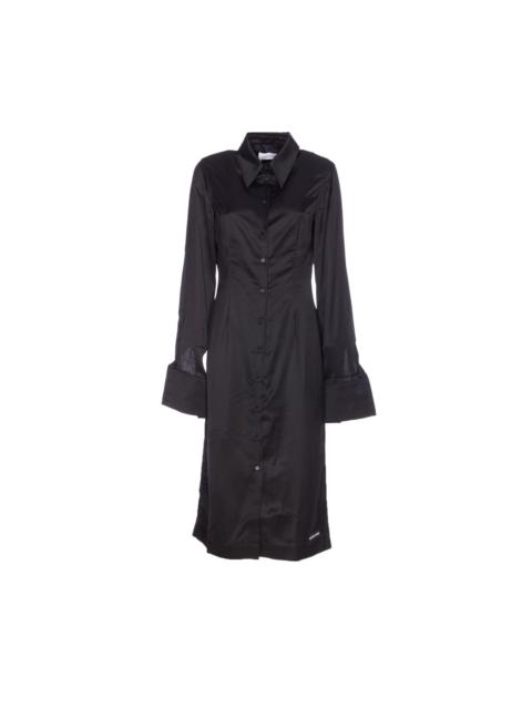 Marine Serre Marine Serre Women Wrapped Satin  Long Dress