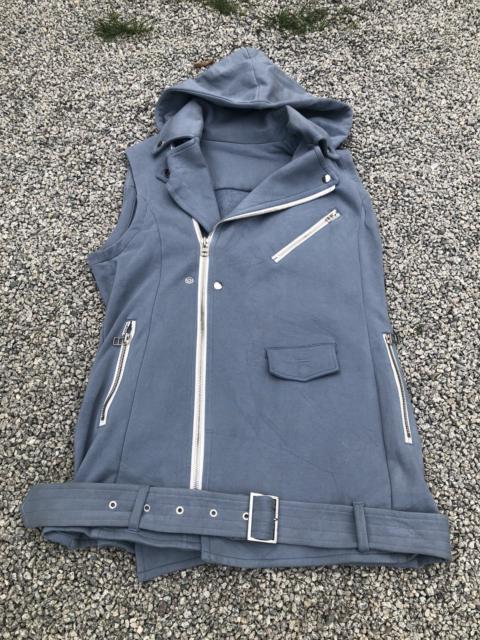 Other Designers Japanese Brand - BAJRA DOUBLE COLLAR BELTED SLEEVE LESS JACKET