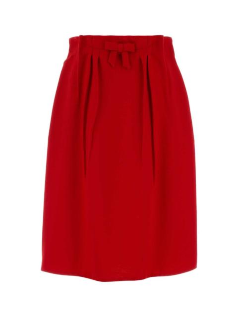Prada Prada Women Red Wool Skirt