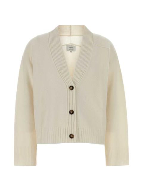 Loulou de Saison Ivory Cashmere Oversize Kaia Cardigan