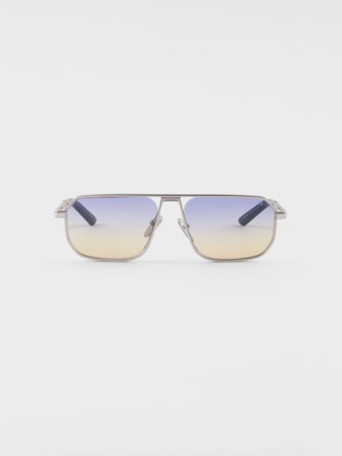 Prada Sunglasses with the iconic metal plaque