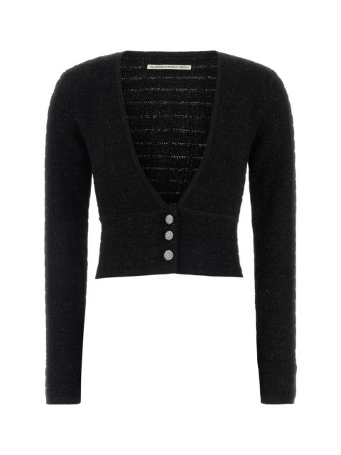 Alessandra Rich Alessandra Rich Women Black Boucle Cardigan
