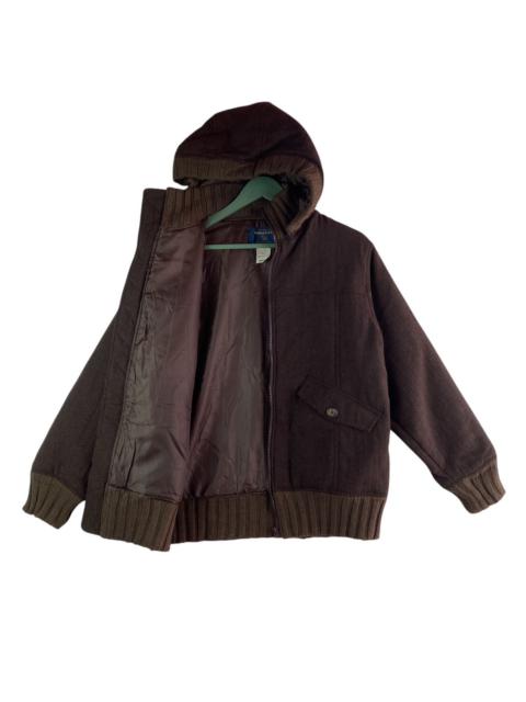 Other Designers Vintage - Vtg 90s Woolrich hooded bomber jacket