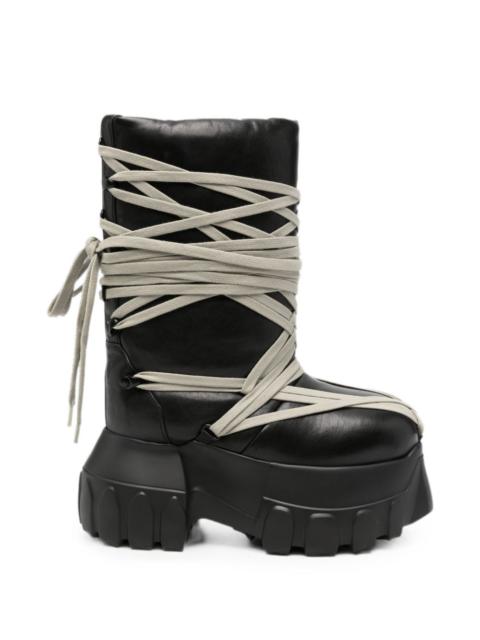Rick Owens Rick Owens Women Megalace Leather Boots