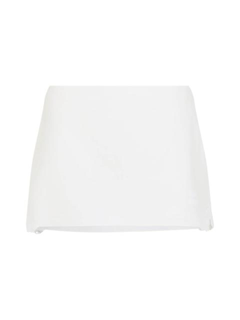 Miu Miu Miu Miu Linen And Cotton Mini Skirt Women