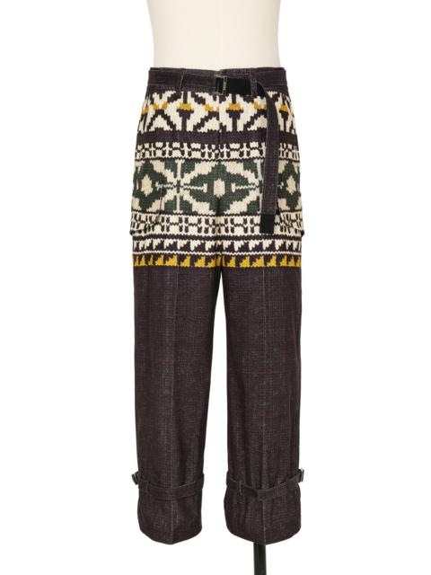 Pattern Knit Print Pants