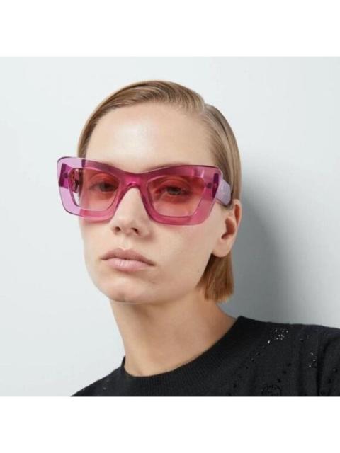 GUCCI Gucci Women Sunglasses Transparent Pink Gradient Butterfly GG1552S 003 NEW