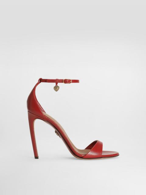 Dolce & Gabbana Polished goatskin sandals