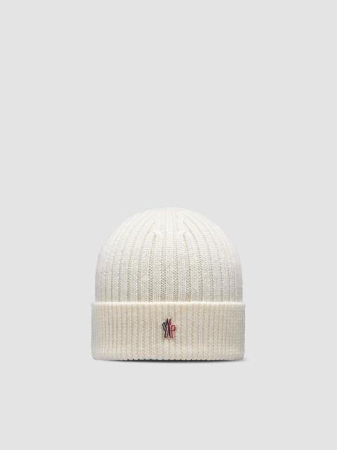 Moncler Ribbed Knit Wool Beanie