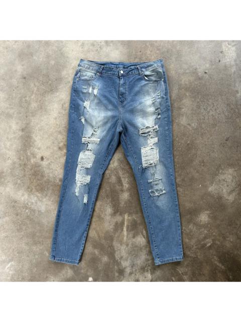 Other Designers Vintage Japanese Distressed Faded Slim Fit Denim Jean Pant