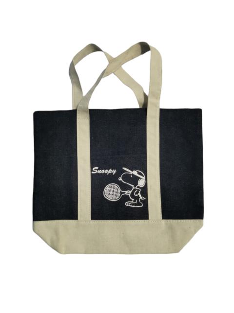 Other Designers Japanese Brand - Peanuts Snoopy Cartoons Anime Denim Tote Bag Eva Bleach